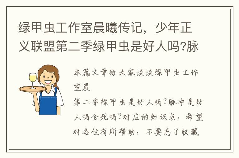 绿甲虫工作室晨曦传记，少年正义联盟第二季绿甲虫是好人吗?脉冲是好人吗会死吗?