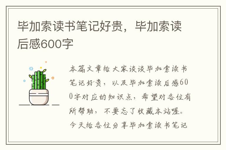 毕加索读书笔记好贵，毕加索读后感600字